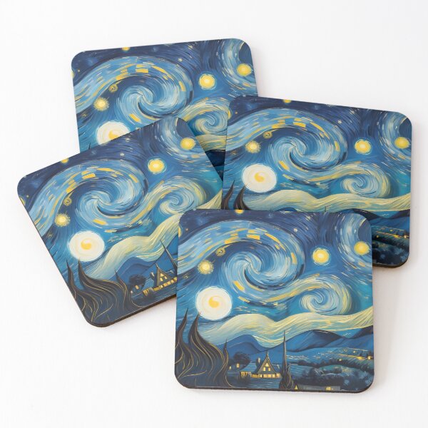 Item preview, Vincent Van Gogh Starry Night Pattern designed and sold by TheArtOfPat.