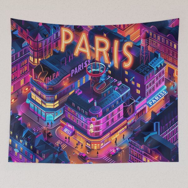 Item preview, =Paris Cityscape Illustration designed and sold by nomiraclehere.
