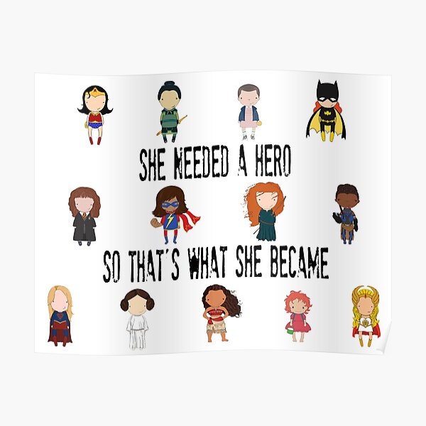 So that's what she became Poster