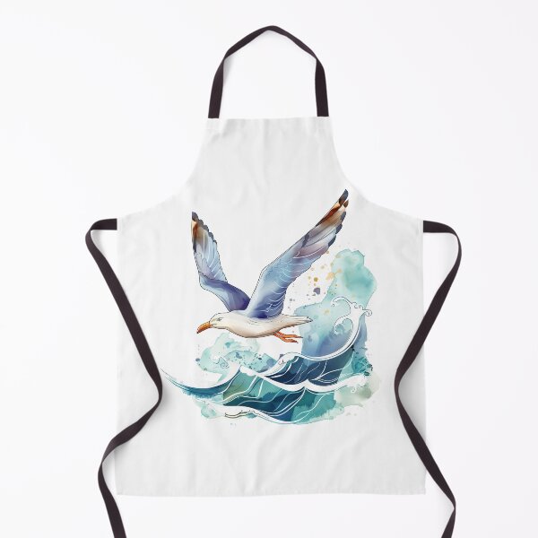 Item preview, Watercolor style seagull flying above the wavesa designed and sold by 1enchik.