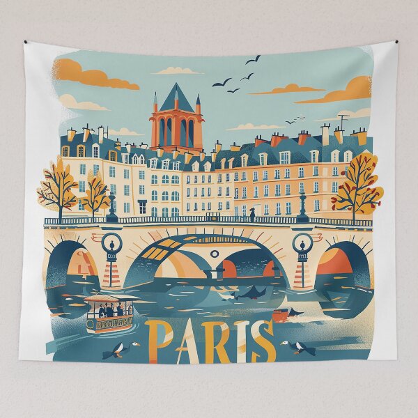 Item preview, =Paris Cityscape Illustration designed and sold by nomiraclehere.