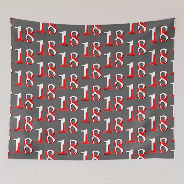 Item preview, eighteen  Bold 18 Soccer Number Design designed and sold by 4rpixs.