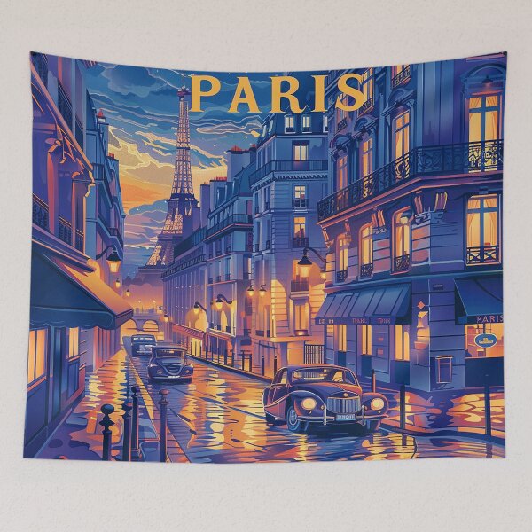 Item preview, =Paris Cityscape Illustration designed and sold by nomiraclehere.