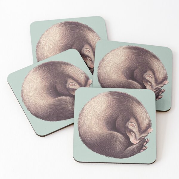 Item preview, Sleeping Ferret designed and sold by Lauren Tregenza Fine Art.