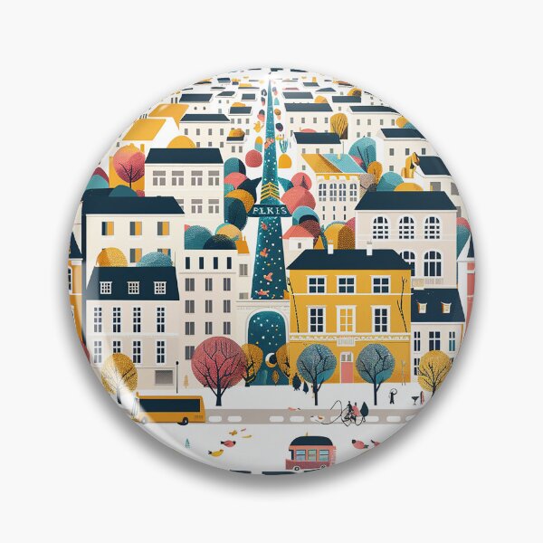 Item preview, =Paris Cityscape Illustration designed and sold by nomiraclehere.