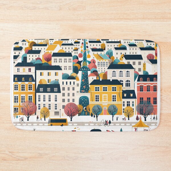 Item preview, =Paris Cityscape Illustration designed and sold by nomiraclehere.