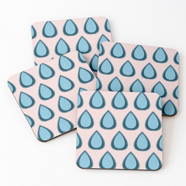 Item preview, Blue Tear Drops on Pink designed and sold by Celeste Bocchicchio-Chaudhri.