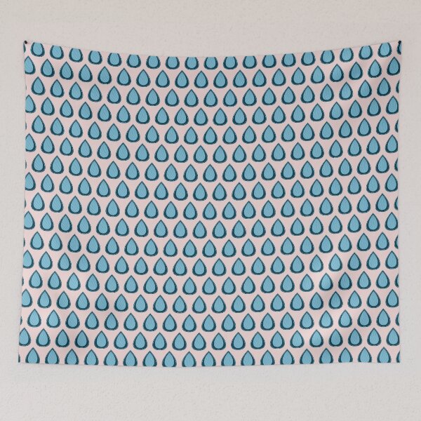 Item preview, Blue Tear Drops on Pink designed and sold by Celeste Bocchicchio-Chaudhri.