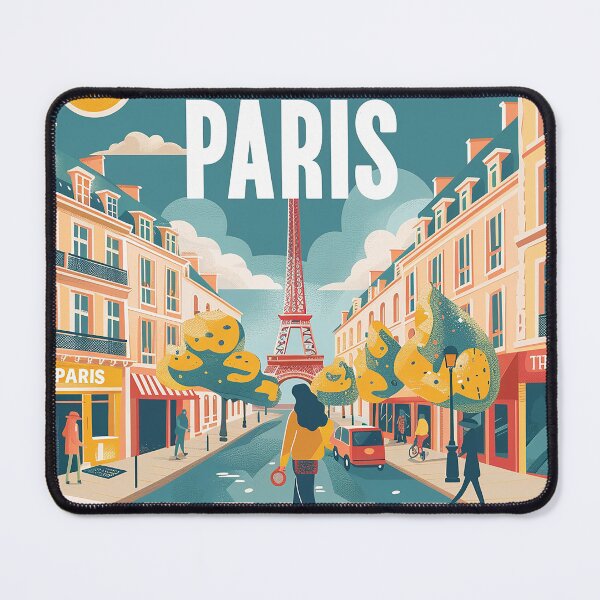 Item preview, =Paris Cityscape Illustration designed and sold by nomiraclehere.
