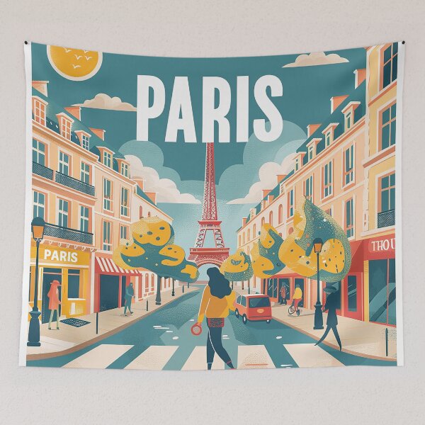 Item preview, =Paris Cityscape Illustration designed and sold by nomiraclehere.