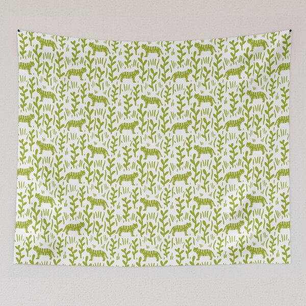 Item preview, Green Tiger Jungle Pattern designed and sold by PerpetualPanic.
