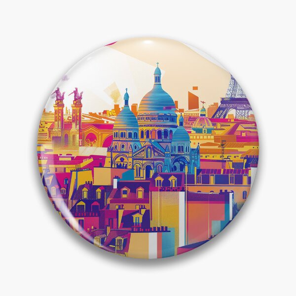 Item preview, =Paris Cityscape Illustration designed and sold by nomiraclehere.