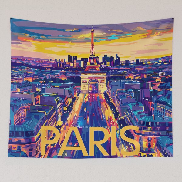 Item preview, =Paris Cityscape Illustration designed and sold by nomiraclehere.