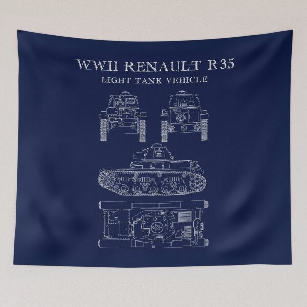 Item preview, Blueprints French Tank World War 2 designed and sold by Blok45.