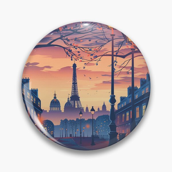Item preview, =Paris Cityscape Illustration designed and sold by nomiraclehere.