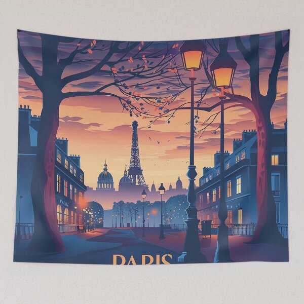 Item preview, =Paris Cityscape Illustration designed and sold by nomiraclehere.