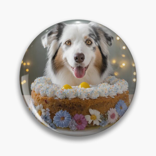 Item preview, Australian Shepherd in Lamington Australian cake designed and sold by toppopin.