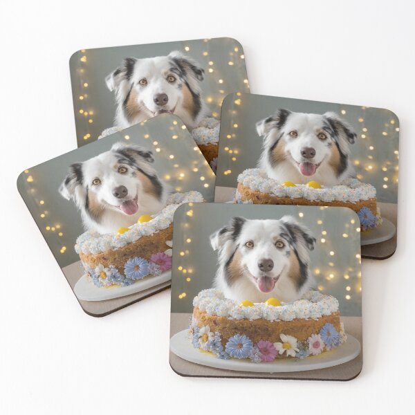 Item preview, Australian Shepherd in Lamington Australian cake designed and sold by toppopin.