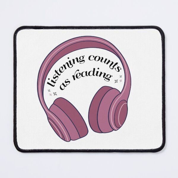 Item preview, listening counts as reading designed and sold by weightyghosts.