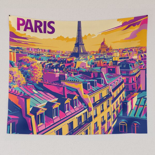 Item preview, =Paris Cityscape Illustration designed and sold by nomiraclehere.