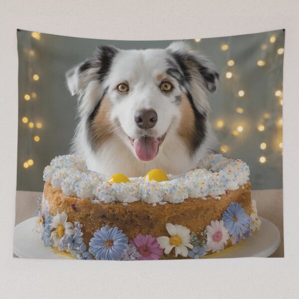 Item preview, Australian Shepherd in Lamington Australian cake designed and sold by toppopin.