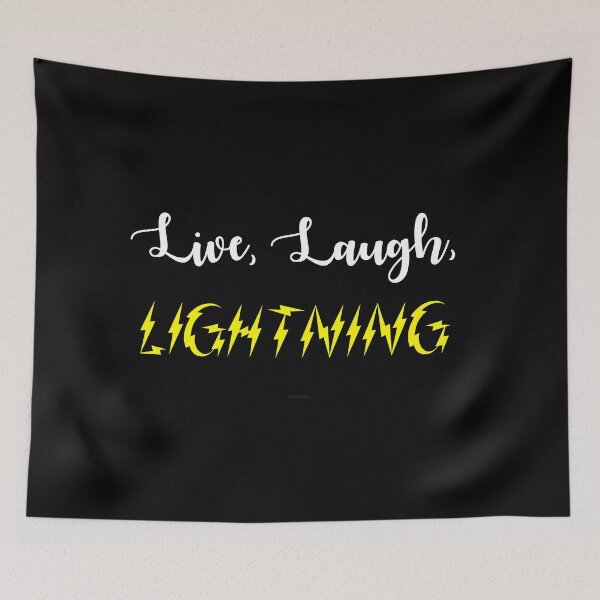 Item preview, Live, Laugh, Lightning Bolts designed and sold by Logo-A-GoGo.