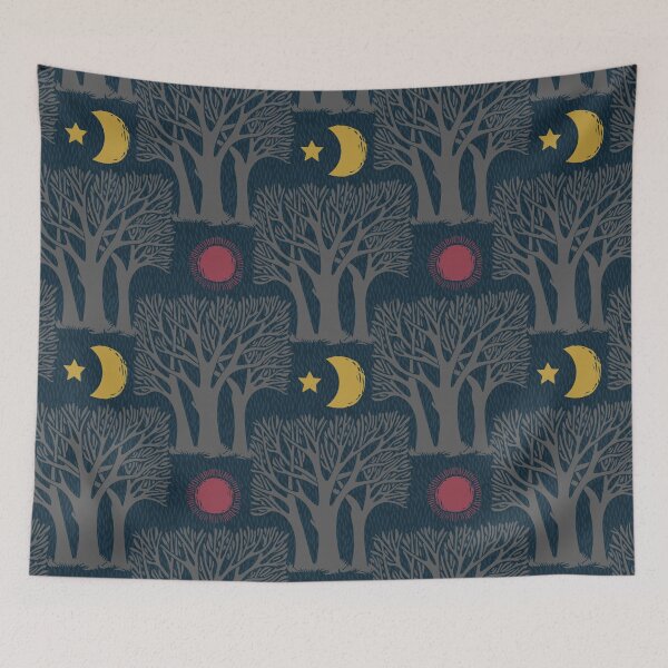 Item preview, Whimsical Forest - Night designed and sold by DuckyRubin.