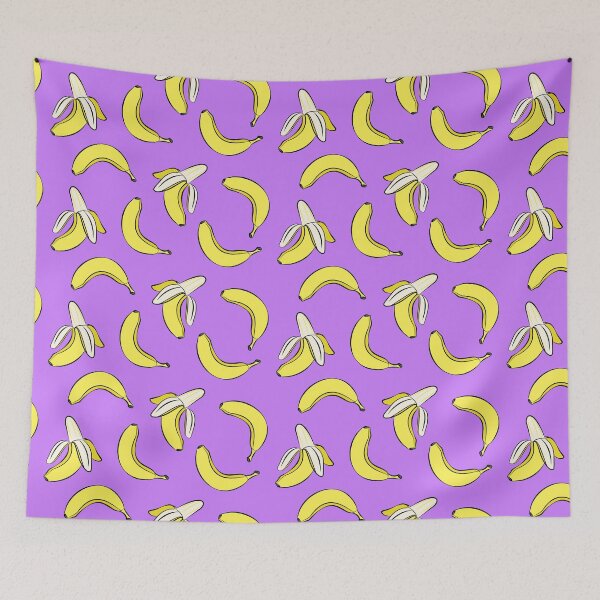 Item preview, Bananas on purple designed and sold by littlearrow.