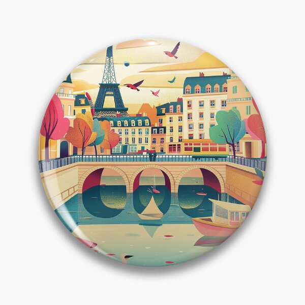 Item preview, =Paris Cityscape Illustration designed and sold by nomiraclehere.
