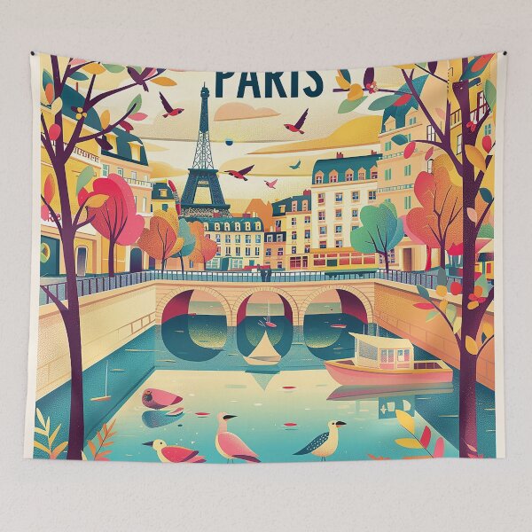 Item preview, =Paris Cityscape Illustration designed and sold by nomiraclehere.