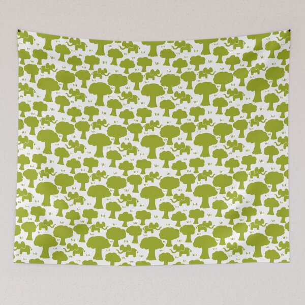 Item preview, Green Elephant Forest Pattern designed and sold by PerpetualPanic.