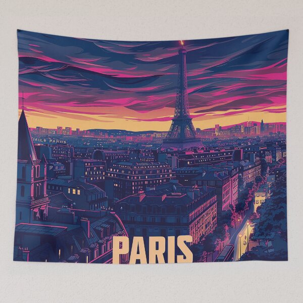 Item preview, =Paris Cityscape Illustration designed and sold by nomiraclehere.
