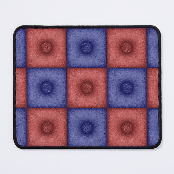 Item preview, Chess pattern from "Pouf" tiles the color of sapphire and burnt umber color designed and sold by Cherevan.