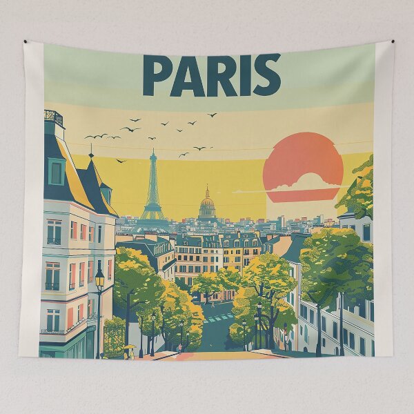 Item preview, =Paris Cityscape Illustration designed and sold by nomiraclehere.