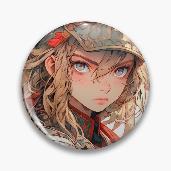 Item preview, Ornate Soldier Regalia Anime Girl designed and sold by bubblegoth.
