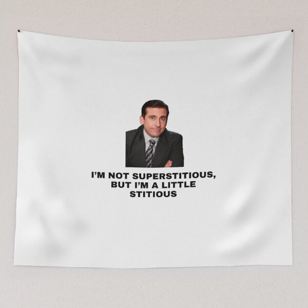 Item preview, I’m not superstitious, but I’m a little stitious  designed and sold by kateoshea03.