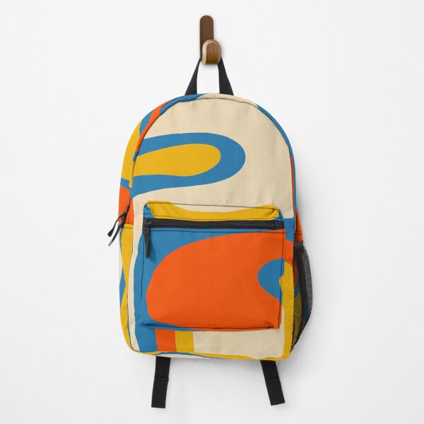 Item preview, Mid Century Modern Copacetic Abstract Retro Orange Mustard Yellow Blue designed and sold by kierkegaard.