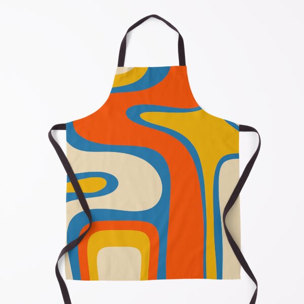 Item preview, Mid Century Modern Copacetic Abstract Retro Orange Mustard Yellow Blue designed and sold by kierkegaard.
