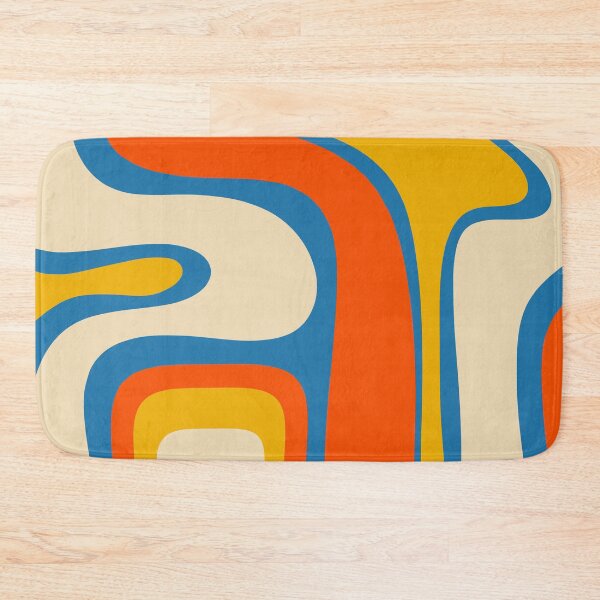 Item preview, Mid Century Modern Copacetic Abstract Retro Orange Mustard Yellow Blue designed and sold by kierkegaard.