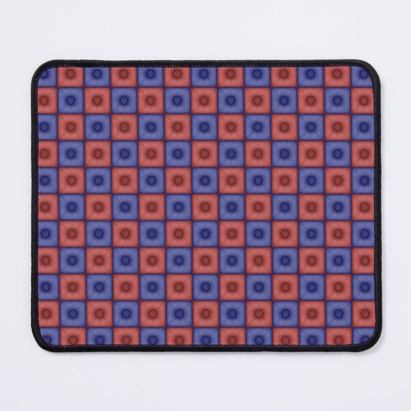 Item preview, Chess pattern from "Pouf" tiles the color of sapphire and burnt umber color designed and sold by Cherevan.