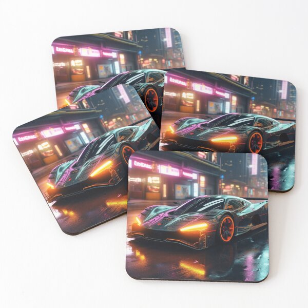 Item preview, Orange Neon Racer designed and sold by Imindigenous.