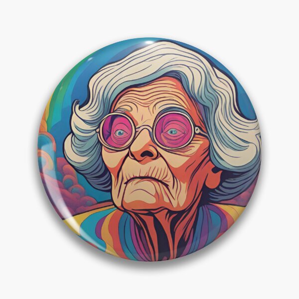 Item preview, Oops! Grandma Ate My Brownies - Trippy Treat Gone Wrong (Psychedelic Illustration) designed and sold by Sr-Javier.