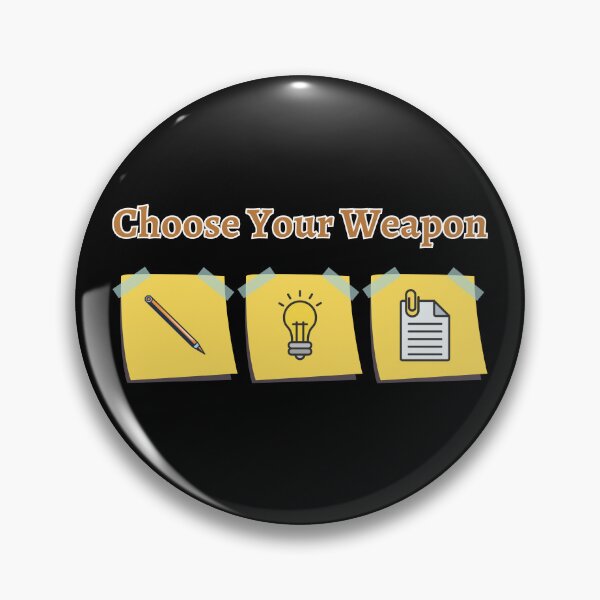 Item preview, Choose Your Weapon HR Ideas and Notetaking designed and sold by Fantastic-Finds.