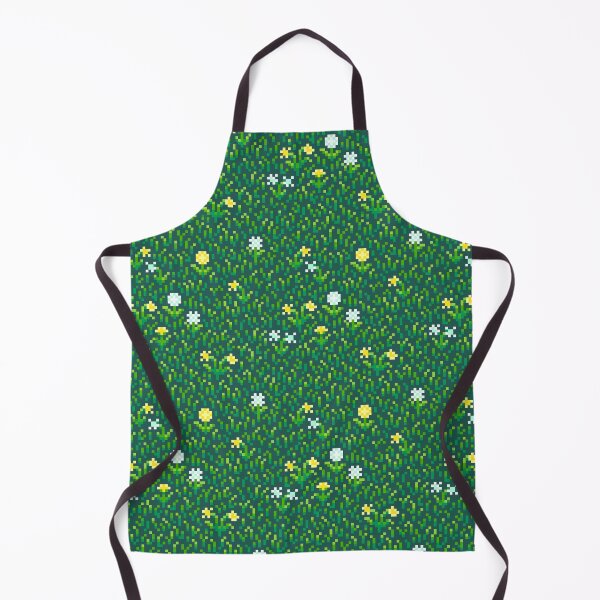 Item preview, Green Grass and Dandelion Flower Tile Pixel Art designed and sold by HeatherUnderground.