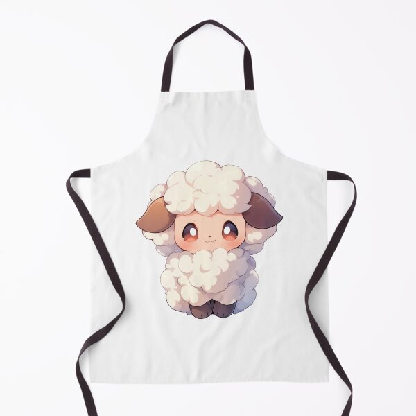 Item preview, Cute Kawaii Happy Lamb Sheep in Warm Pastel Colors designed and sold by CozyKawaiiArt.