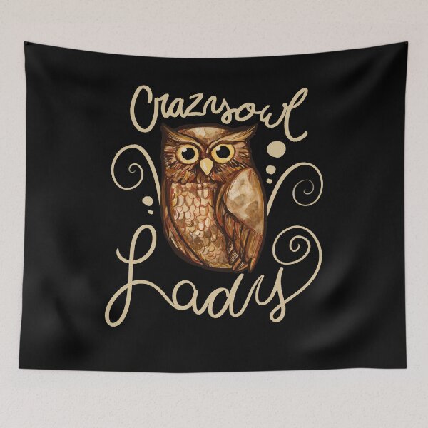 Item preview, Crazy owl Lady designed and sold by FrictionMaxxing.
