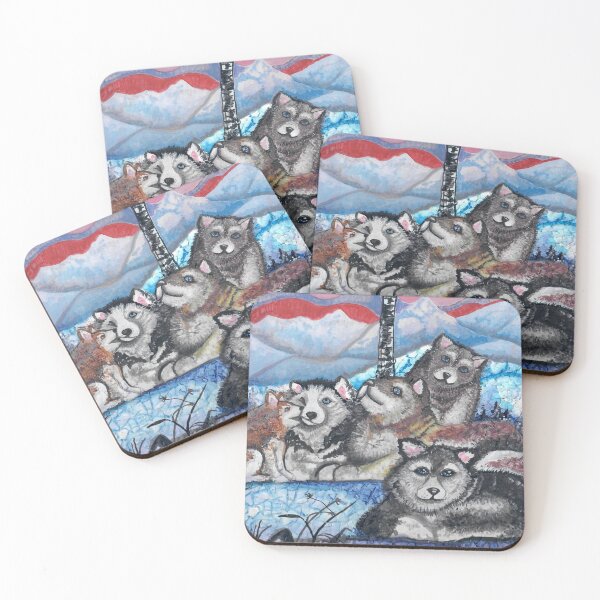 Aperçu de l'œuvre Huskies créée et vendue par ArtByBeatriz.