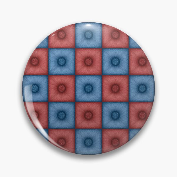 Item preview, Chess pattern from "Pouf" tiles the wedgwood color and burnt umber color designed and sold by Cherevan.