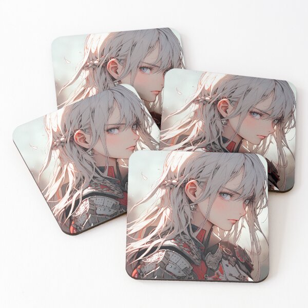 Item preview, Determined Crimson Commander Anime Girl designed and sold by bubblegoth.