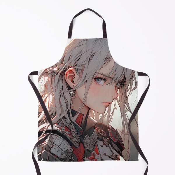 Item preview, Determined Crimson Commander Anime Girl designed and sold by bubblegoth.